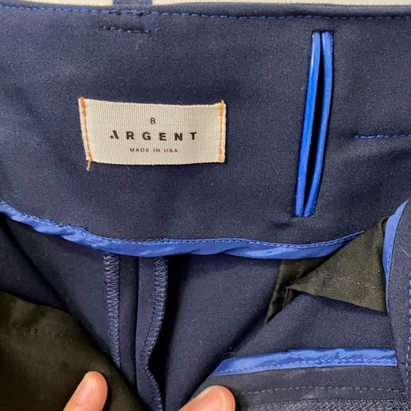 COPY - Argent Navy Tailored Trousers - Picture 4 of 4